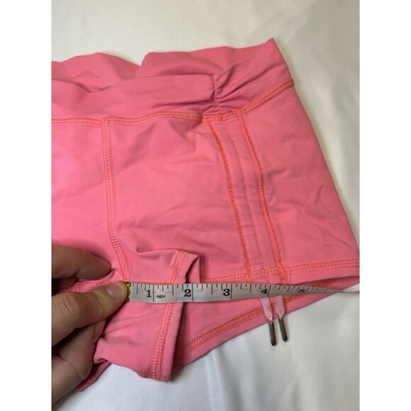 Lululemon Some Like It Hot Scrunch Drawstring Short Shorts Pink XS/S SEE PICS - Picture 4 of 4